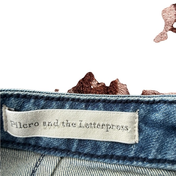 Anthropologie Pilcro Women’s Denim Light Wash Pencil Skirt Buttons Size 0 Preppy - Picture 5 of 6